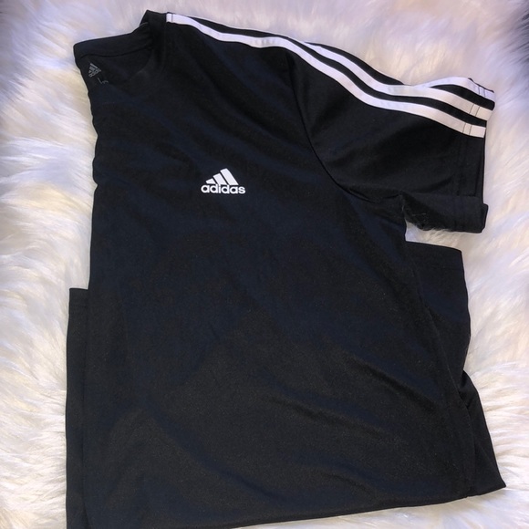 Adidas Essential 3-Stripes Tee Boyfriend Tee - Picture 1 of 1
